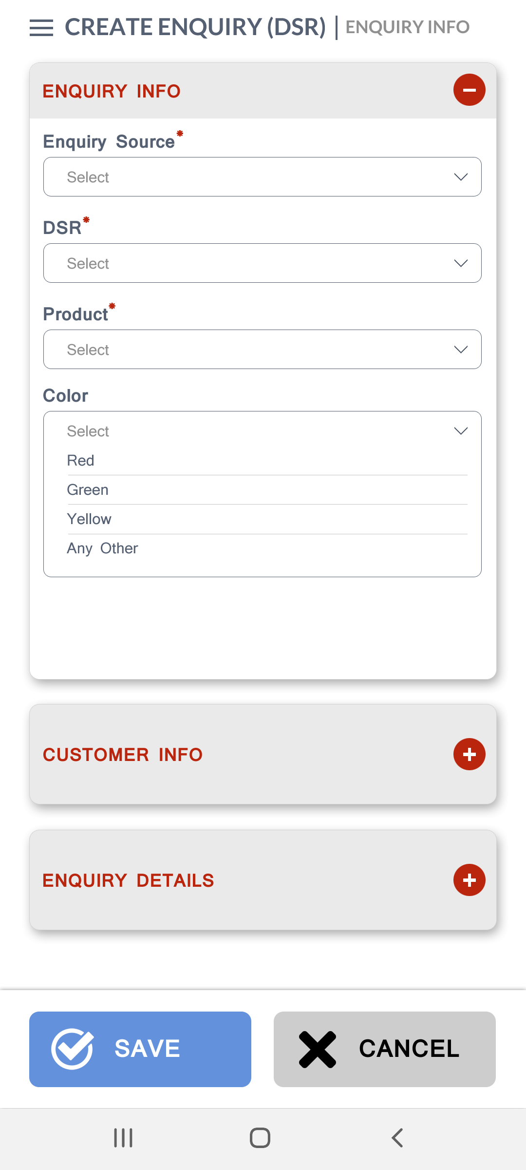 Enquiry management system and eCatalogue to order Assemblies and Parts.