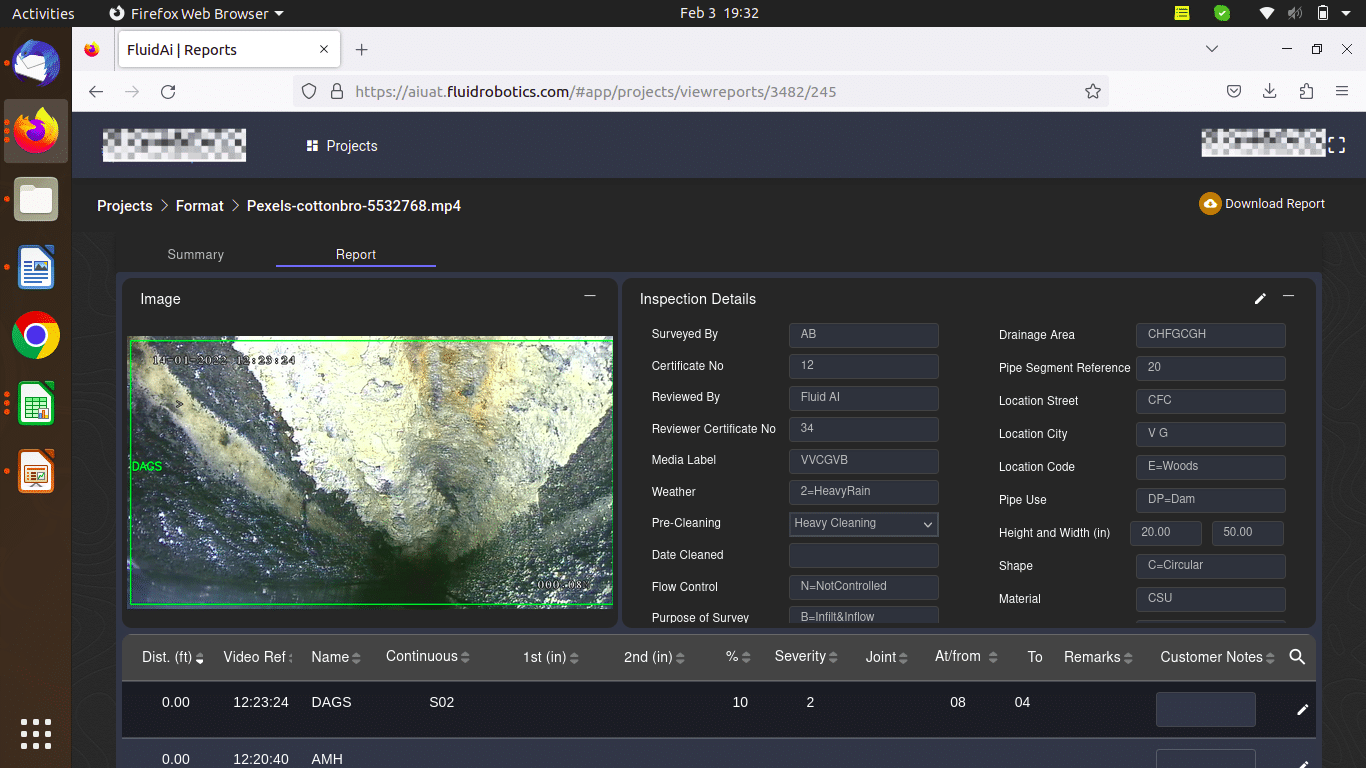 AI Based Wastewater pipeline Monitoring Platform